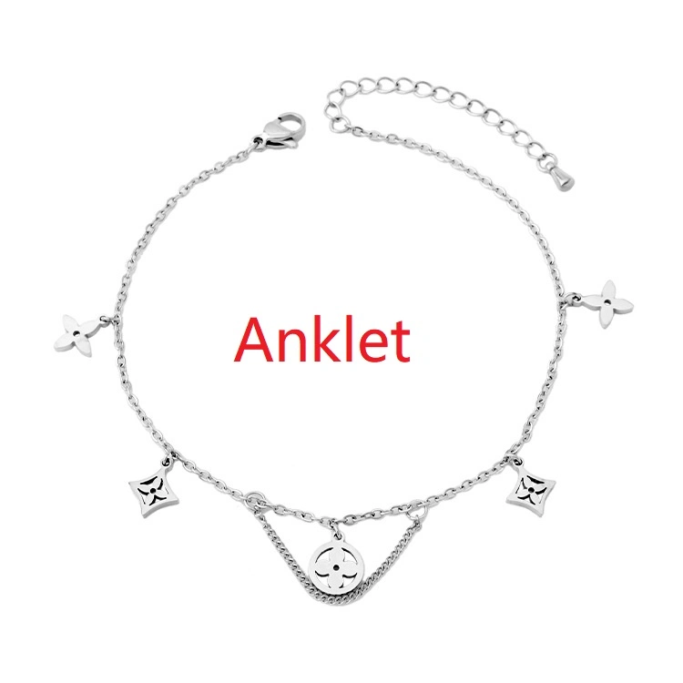 Manufacturer Customized High-Quality Jewelry 2022 New Wholesale Women&prime;s Charm Anklet Stainless Steel Gold Fashion Anklet
