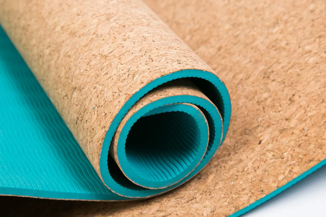Cork Natural Rubber Yoga Mats Eco-Friendly Custom Print Mat