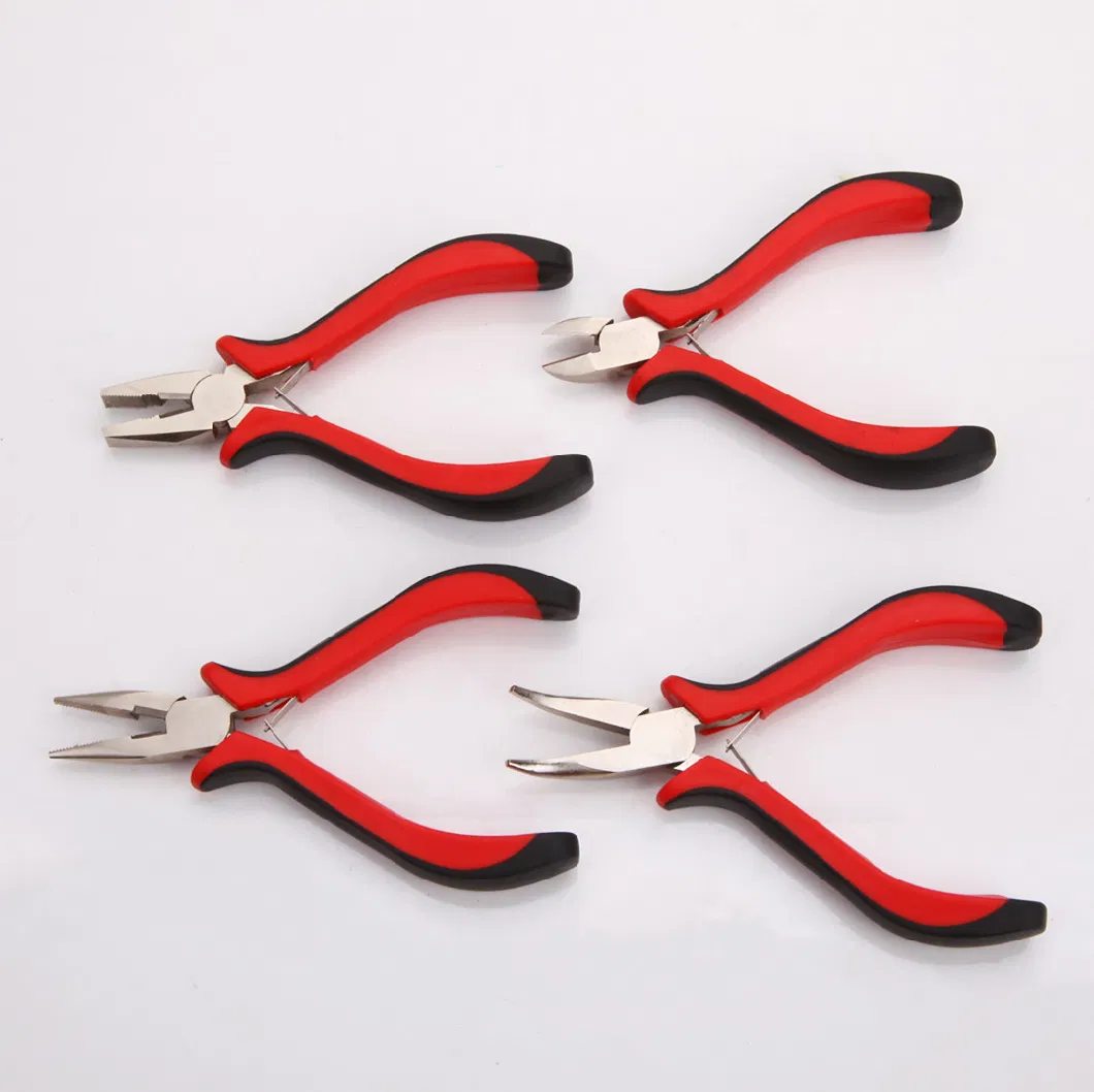 Mini Pliers, Professional Hand Tools, Hardware Tools, CRV or Carbon Steel, Dipped Handle, PVC Handle, Polish, Nickel Plated, 4.5&quot;, 5&quot;, 5.5&quot;