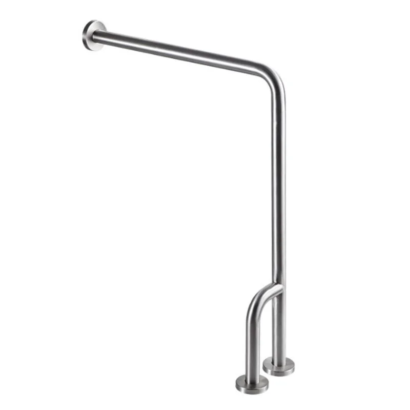 U Shaped Shower Grab Bar with Paper Holder Stainless Steel Grab Bar