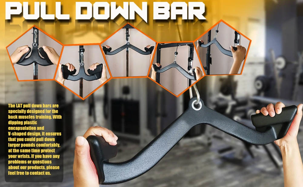 Equipment Part Custom Logo Rack Exercise Training Grip Bar Handle Pull Down Fitness Men Home Sport Gym Accessories for Women