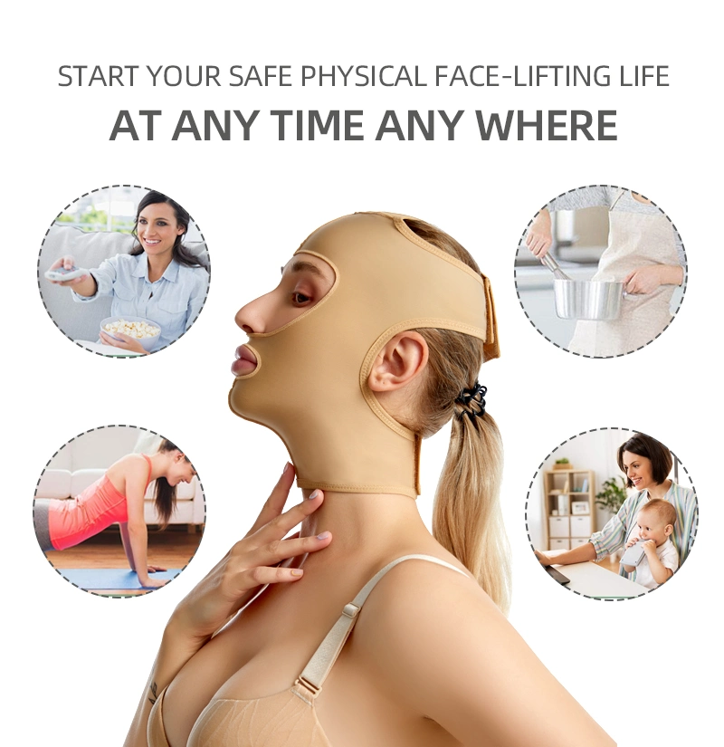 Fajas Porquirulgicas PARA La Cara Medical Liposuction Garments V Line Cheek Chin Lifting up Full Face Shaper Belt Strap