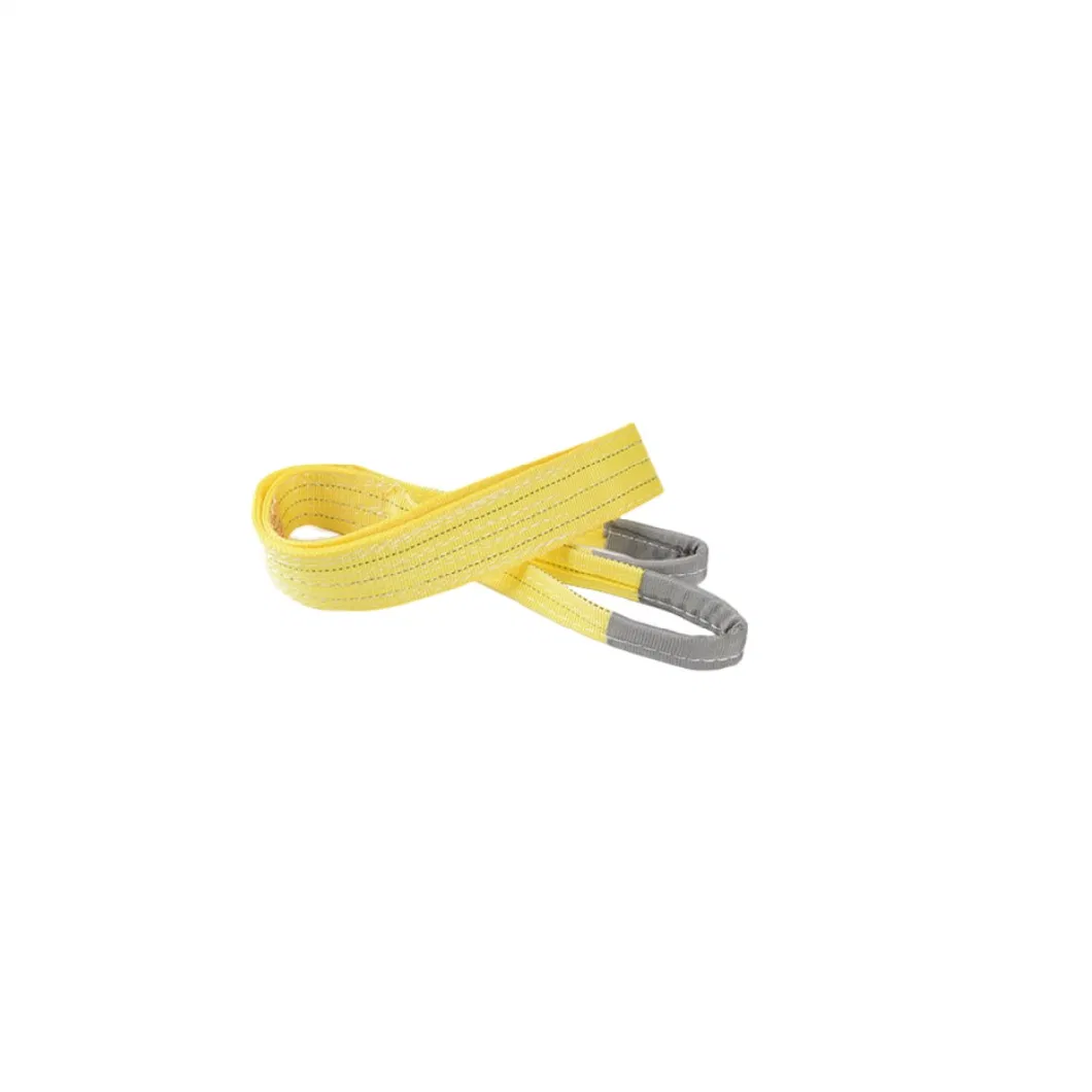 Yt-B-03 Yellow En1492-1 Durable Falt 3t Woven Weight Lifting Belt