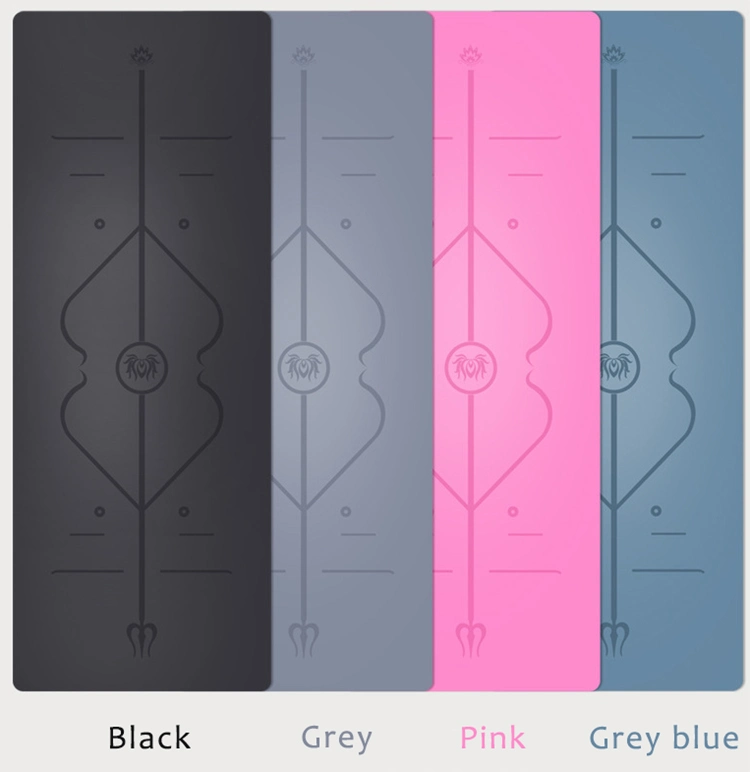 Anti Slip Extra Thick Customize Logo PU Leather Yoga Mat for Body Shape Building Exercise