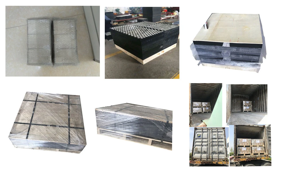 Ceramic-Rubber Composited Plates with Steel Bar with Bolts for Chute Liners