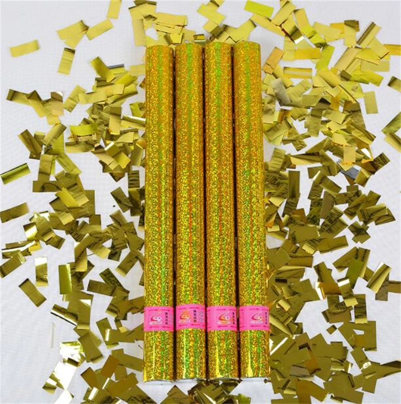 Party Cannon Biodegradable Gold Confetti Party Popper Handheld Confetti Shooter