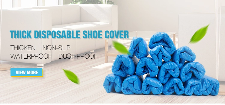 Surgical Medical Protective Disposable Plastic CPE PE Waterproof Shoe Cover for Lab Hospital Food Factory