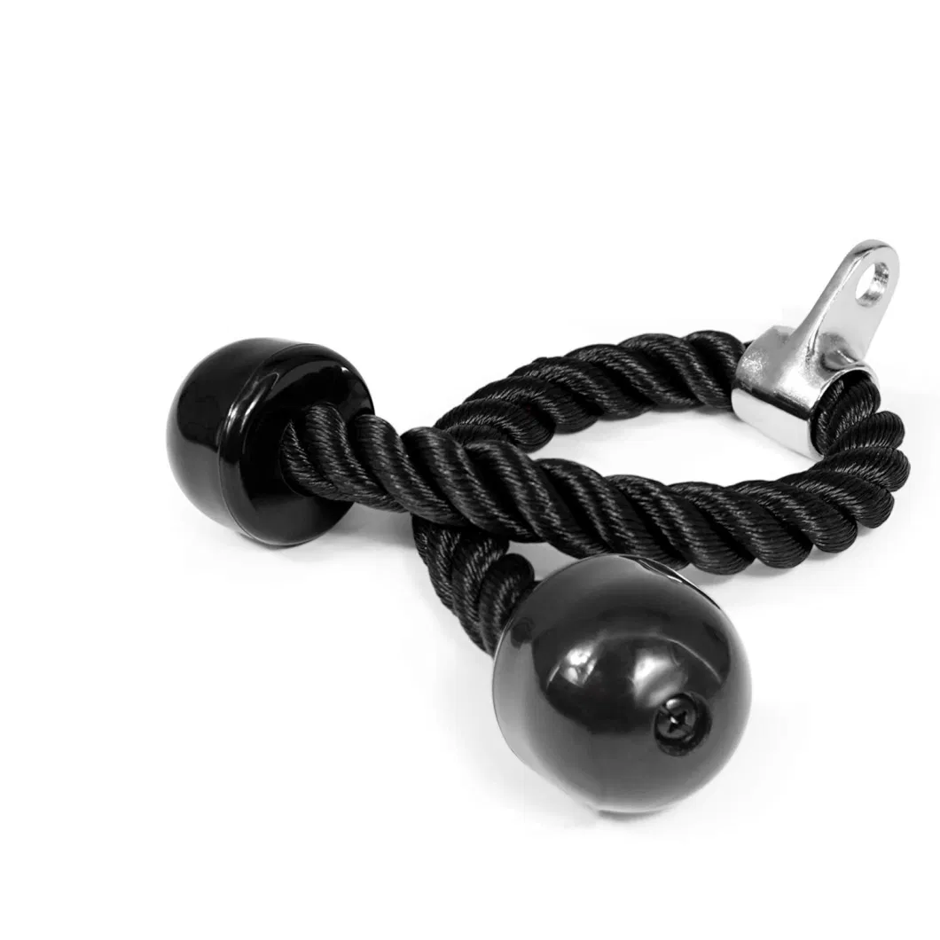 Training Rope Gym Fitness Accessory Tricep Cable Training Gym Strength Trainer Metal Head Triceps Training Rope Accessory