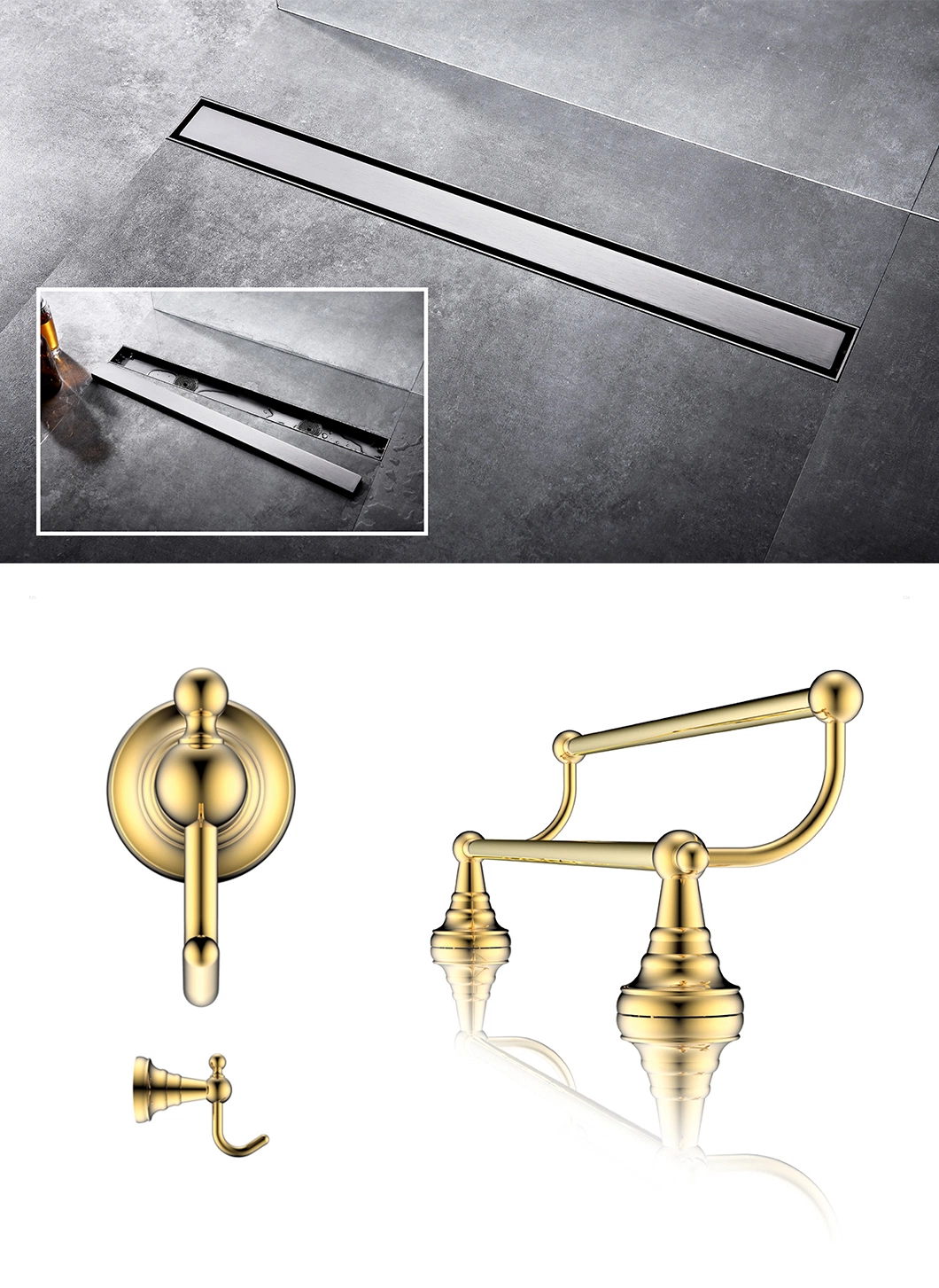 Customized Grab Bar Safety Disabled People Shower Handrail Bathroom Accessories