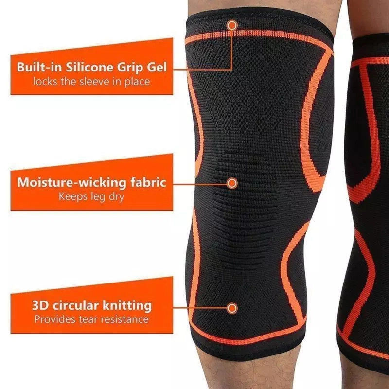 Custom Compression Pair Powerlifting Knee Brace Support Kids Knee Wraps Cover Hinged Brace Calf Sleeves Custom 7mm Neoprene Pads