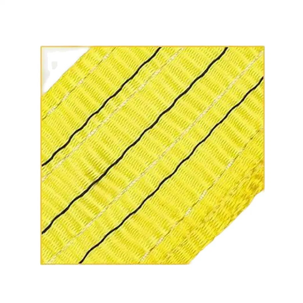 Yt-B-03 Yellow En1492-1 Durable Falt 3t Woven Weight Lifting Belt