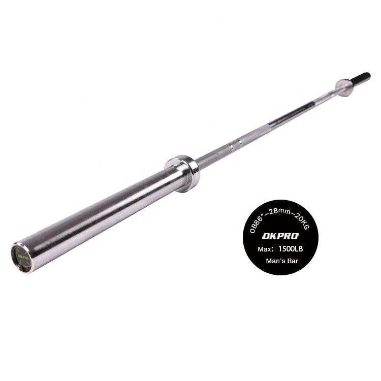 Safety 28mm Chrome Gym 20kg Men Power Lifting Weightlifting Barbell Bar