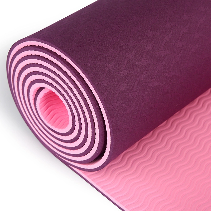 Yoga Mat 1830 X 610 X 6mm Thick Sweat-Resistant Non Slip Exercise Fitness Mat for All Types of Yoga Pilates