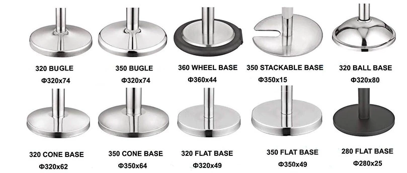 Queue Management System Stainless Steel Access Control System Crowd Control Stand