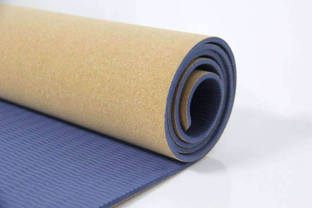 Hot Sell Home Exercise Premium Quality Custom Logo Non-Slip Natural Cork Yoga Mat