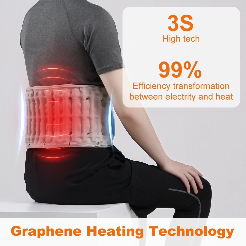 Inflatable Graphene Heating Support Belt for Waist Rehabilitation