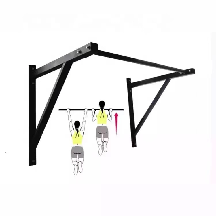 Home Gym Equipment Wall Mount Chin up and Pull up Bar, Wall Mounted Pull up Bar