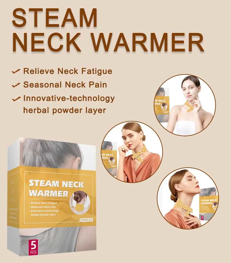 OEM Long-Lasting Wormwood Neck Pain Relief Steam Neck Pad