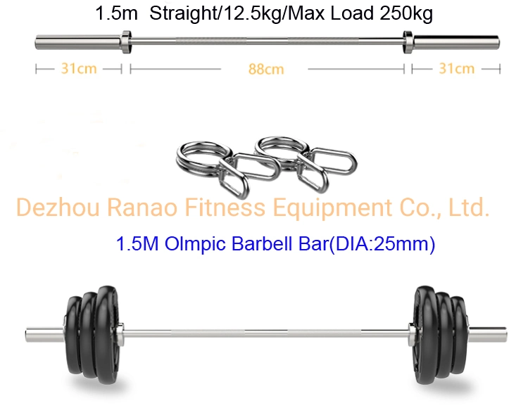 Gym Equipment Exercise Wight Lifting Fitness Sporting Goods Chromed Oly Barbell Bar/Power Lifting Barbell Bar