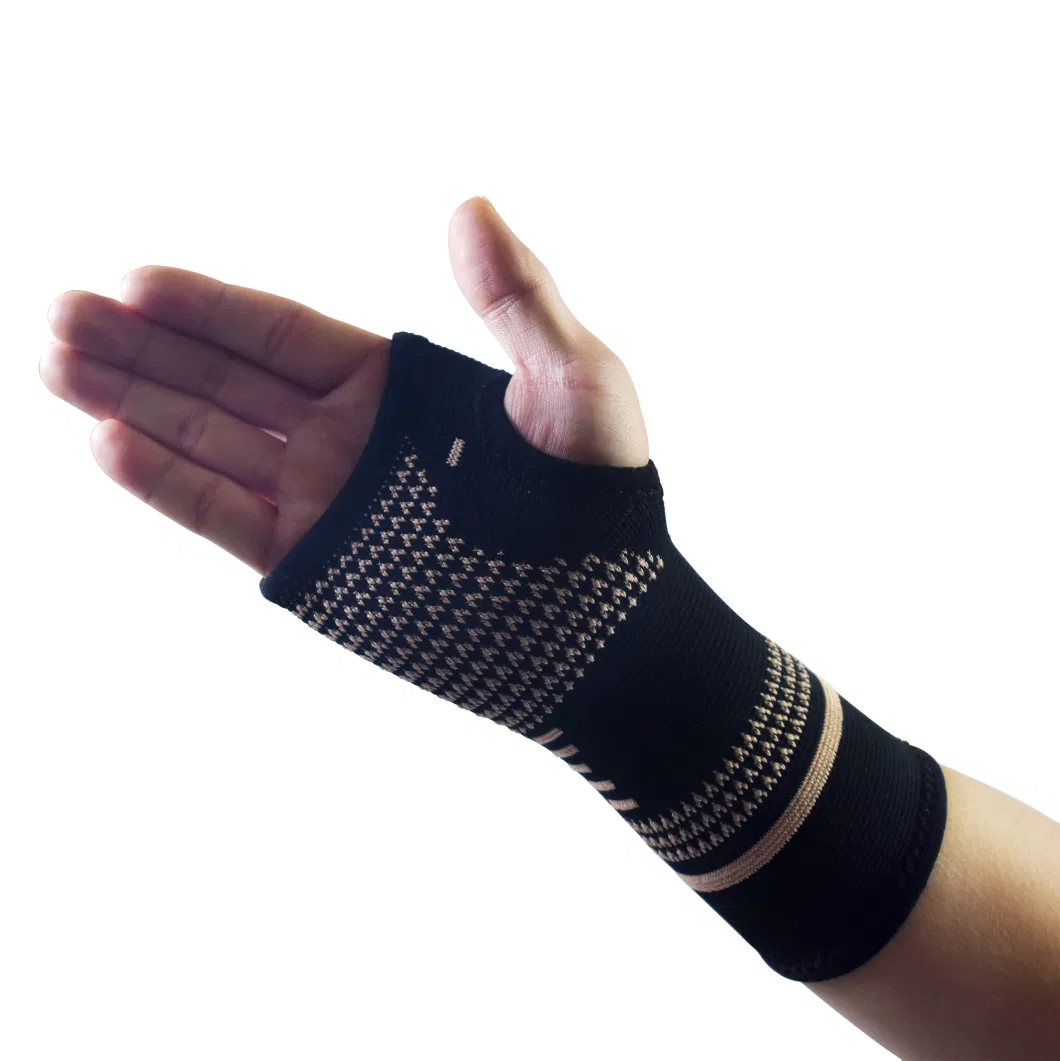 Copper Fibre Weaving Sports Wrist and Hand Protection for Sprain Prevention