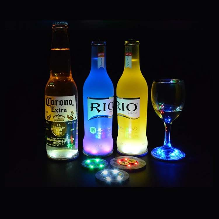 2023 Hot Sell Bar Lights LED Bottle Lights Party Lights Wine Coaster Table Mat