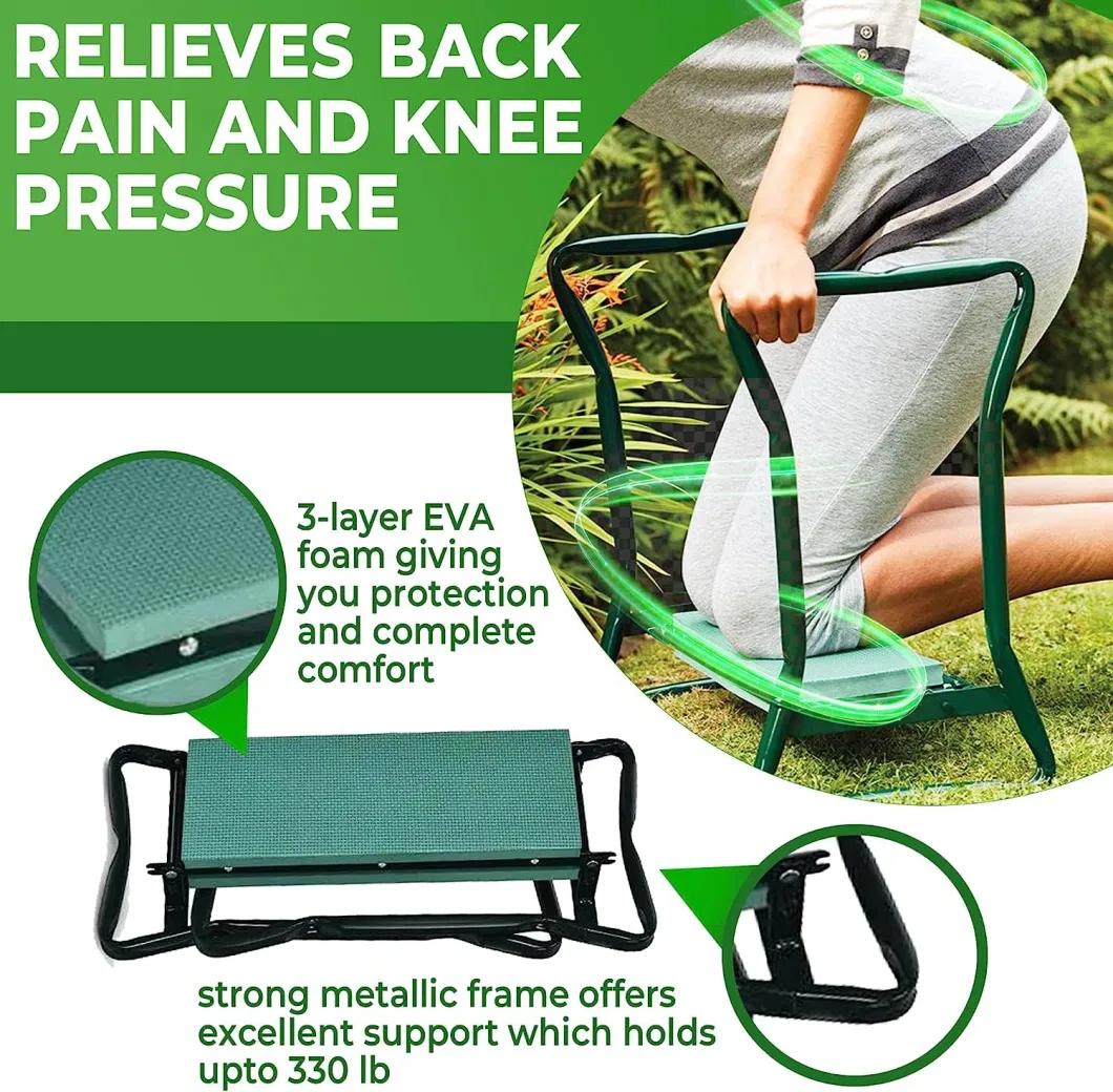 Portable Garden Kneeler Stool - Heavy Duty Garden Bench