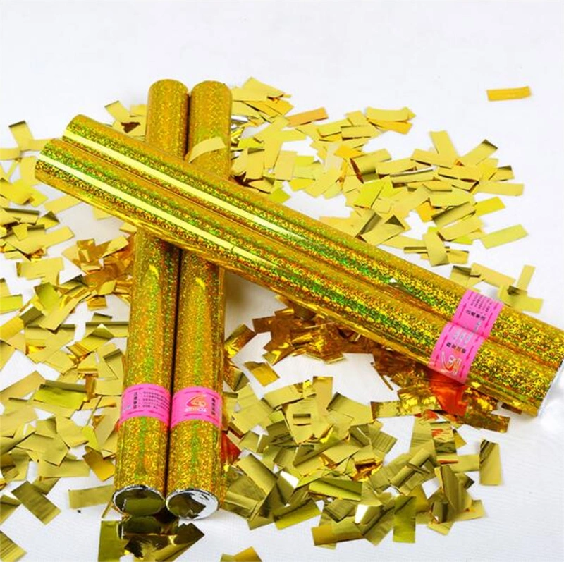 Party Cannon Biodegradable Gold Confetti Party Popper Handheld Confetti Shooter