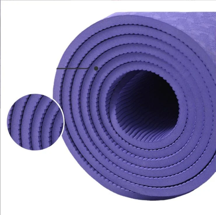 Yoga Mat 1830 X 610 X 6mm Thick Sweat-Resistant Non Slip Exercise Fitness Mat for All Types of Yoga Pilates