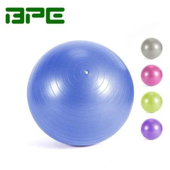 Bpe Wholesale Custom Logo Premium Exercise Gym Ball Home Use Portable 45cm 55cm 65cm 75cm PVC Yoga Ball