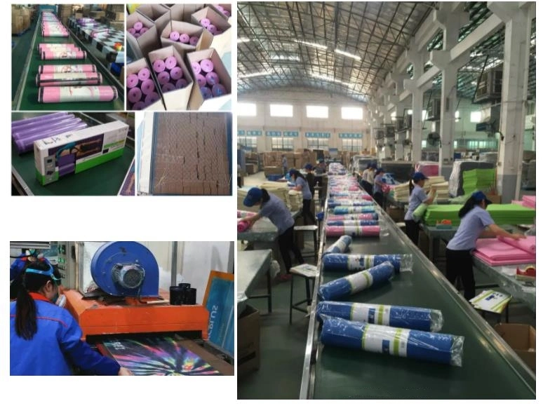 Wholesale Custom Print Gym Exercise Fitness Folding Gymnastics Pilates Eco Friendly TPE Yoga Mat