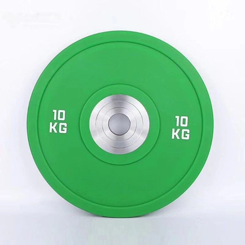 Wholesale Odorless Colorful Gym Fitness Rubber Elite Bar Barbell Bumper Weight Plate 5-25kg 10lb-55lb