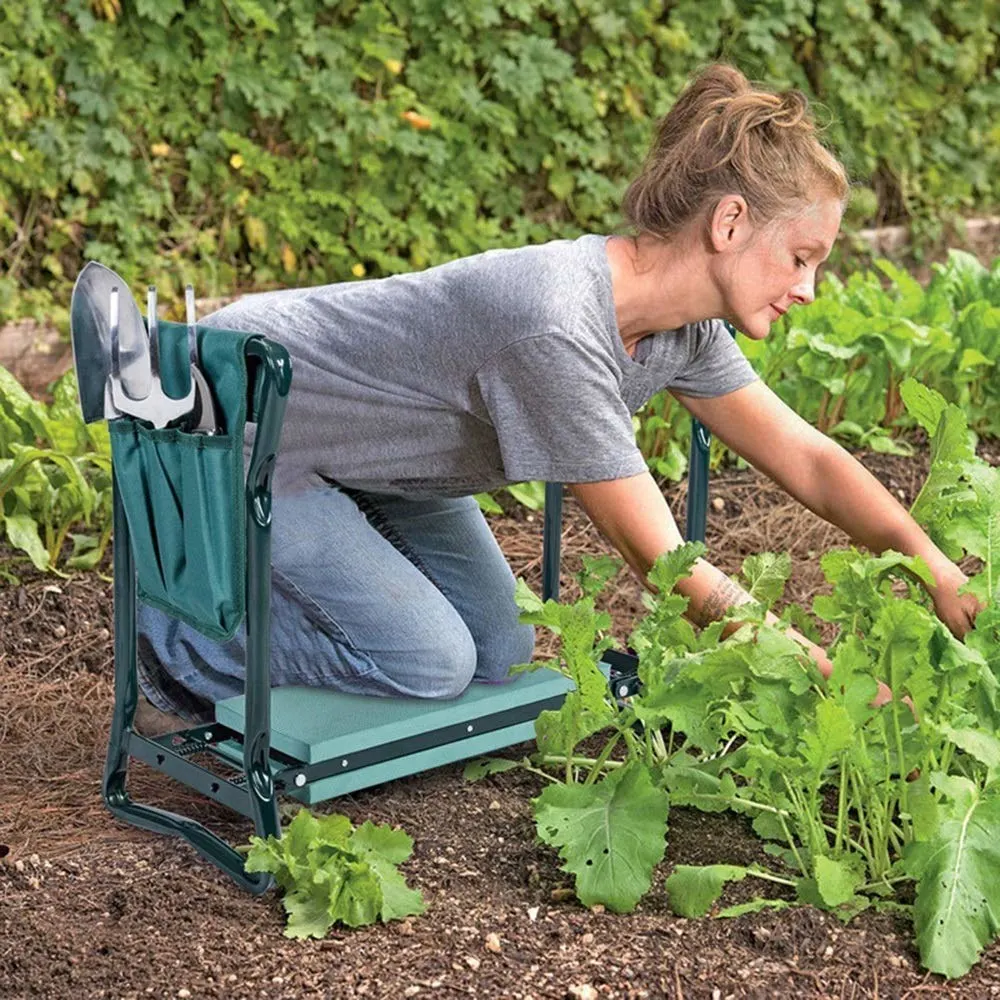 Portable Garden Kneeler Stool - Heavy Duty Garden Bench