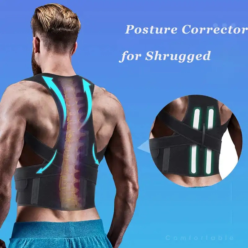 Durable and Adjustable Correct Posture and Exercise Back Support Straps