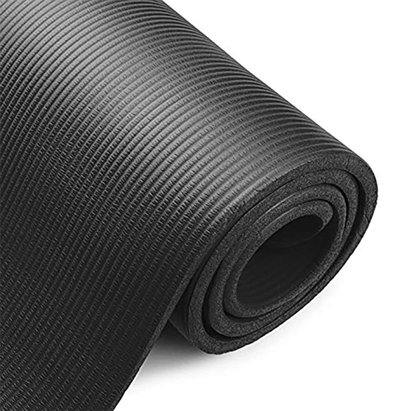 Leaderway 8-20mm Extra Thick High Density Anti-Tear Exercise Balance NBR Yoga Mat with Carrying Strap