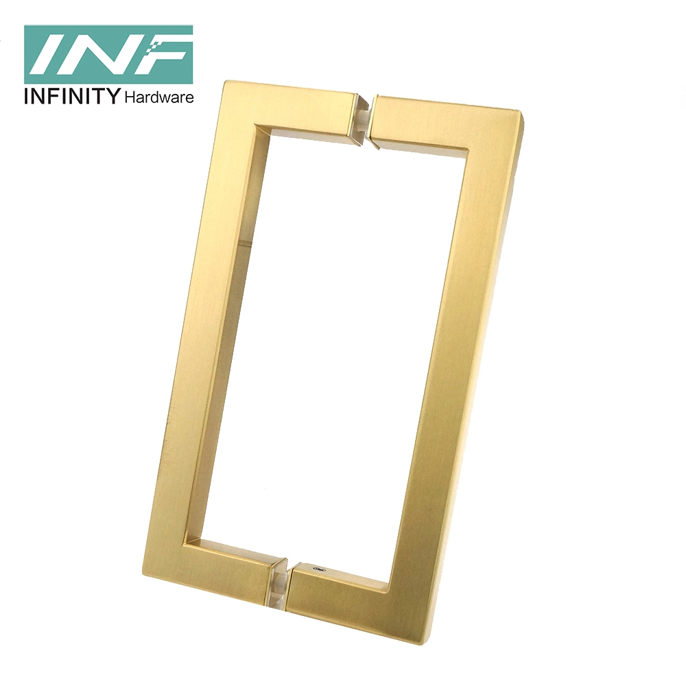 Sample Customization Shower Glass Screen Glass Sliding Door Singe Sided Chrome Type Shape Stainless Steel Pull Push Door Handle Bathroom Accessories