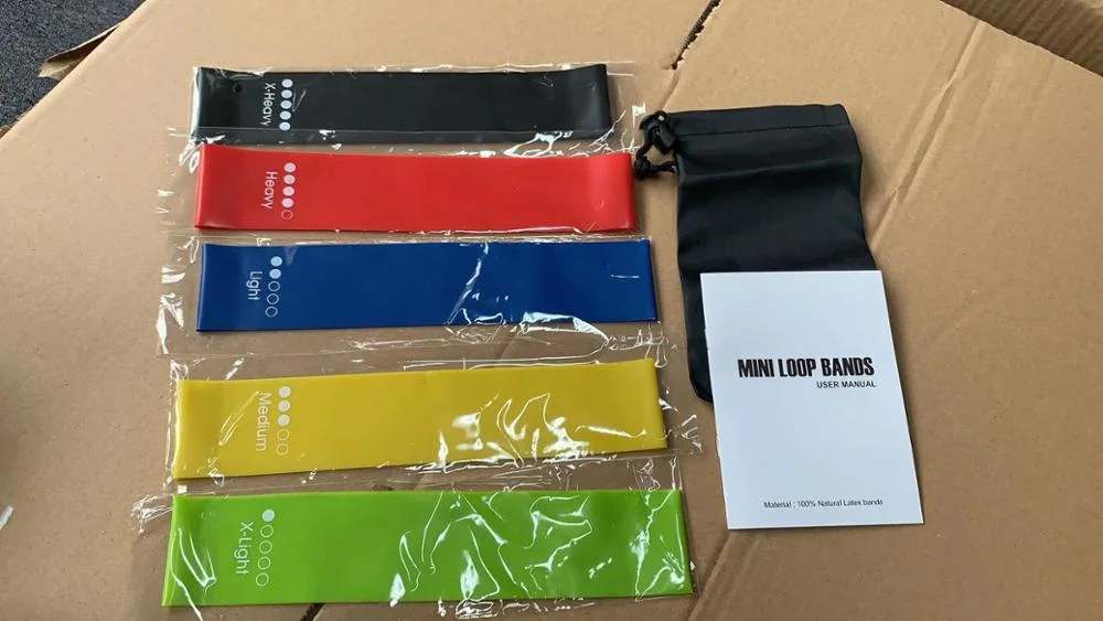 100% Latex Long Custom Printed Pull up Assist Band / Heavy Duty Resistance Bands / Power Bands
