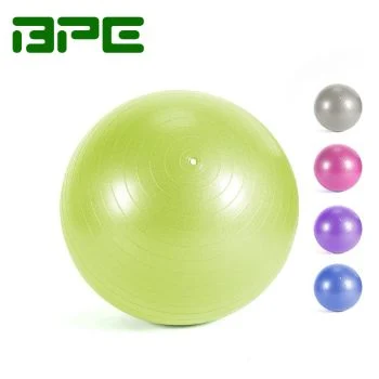 Bpe Wholesale Custom Logo Premium Exercise Gym Ball Home Use Portable 45cm 55cm 65cm 75cm PVC Yoga Ball