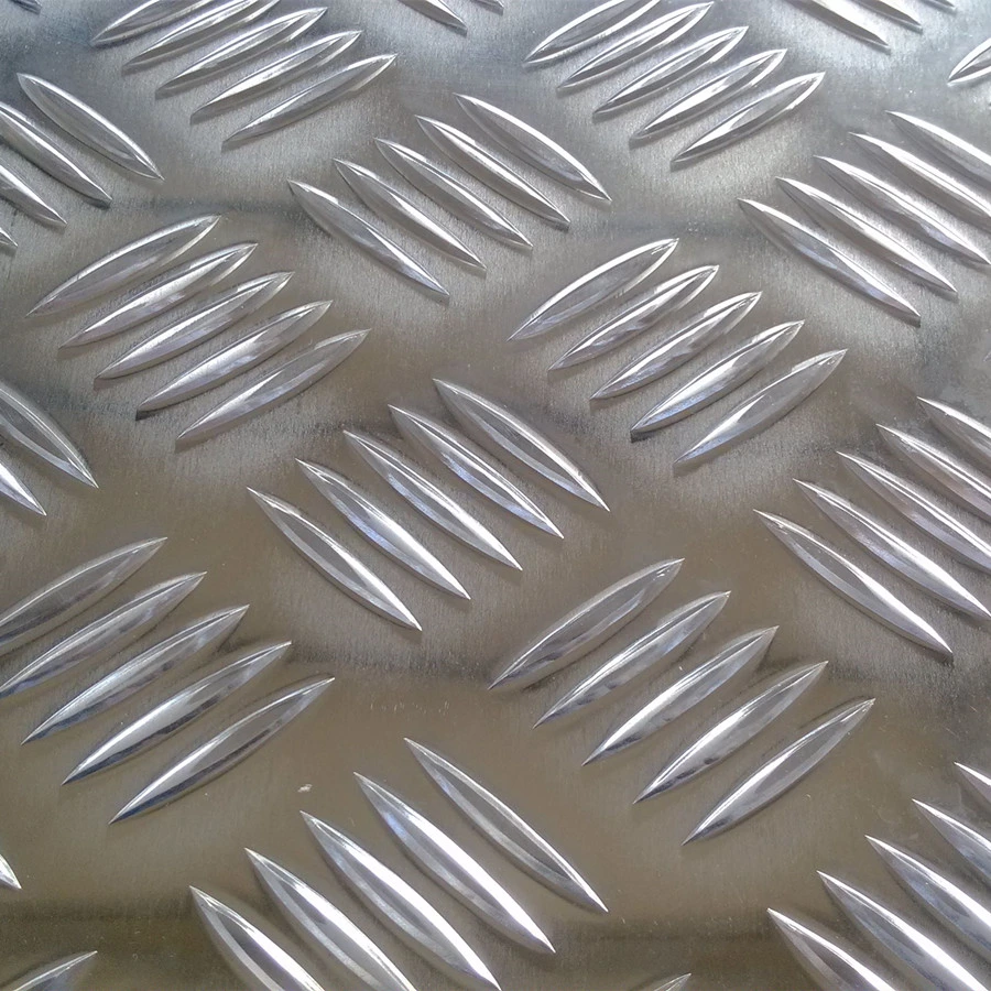 Aluminium/Aluminum Alloy Embossed Checkered Tread Plate for Refrigerator/Construction/Anti-Slip Floor