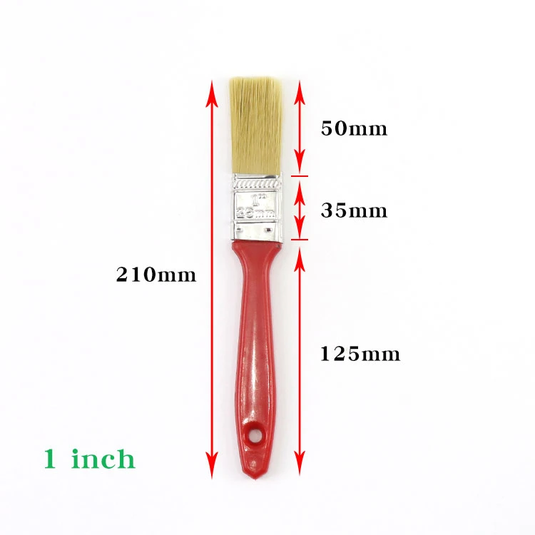 Hand Painting Tools Factory Supplier Bristle Paint Brush Long Plastic Handle with Best Quality