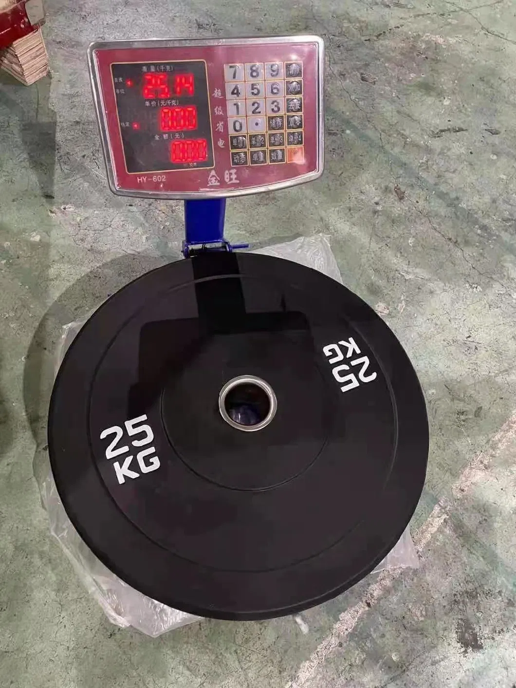Factory Supply Free Weight Lifting Rubber Bumper Plates with Logo Available