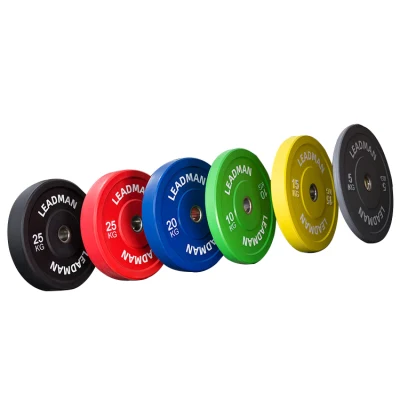  Materiale professionale interamente in gomma con logo personalizzato e codifica a colori sollevamento pesi Powerlifting Palestra con pesi