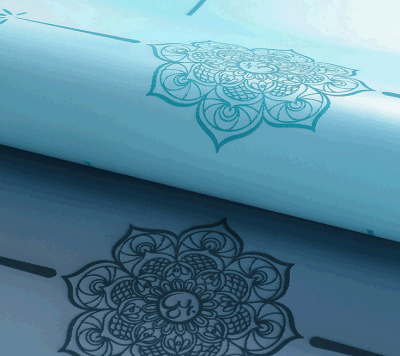  Palestra eco-friendly Stampa personalizzata tappetino PU Yoga non Slip Tappetino in PU Yoga da 4 mm in gomma naturale personalizzata