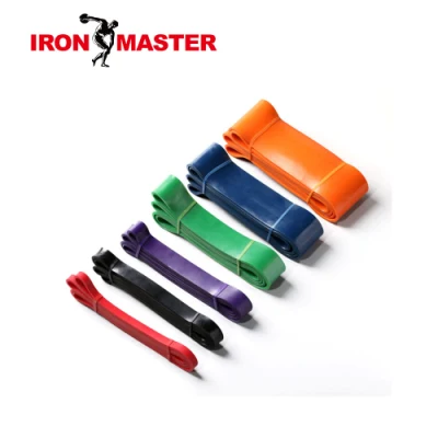  fasce del ciclo di esercitazione di resistenza 6PCS per forma fisica domestica, addestramento di concentrazione, terapia fisica, fasce naturali di allenamento del lattice