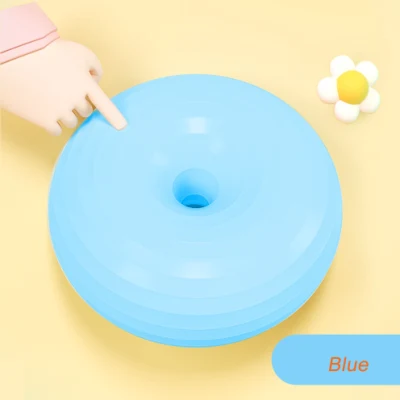  Yoga Ball 50cm PVC Rosa Donut forma Thicken Anti-esplosione gonfiabile Posti a sedere