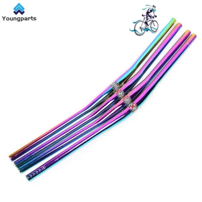  Bicicletta da montagna a forma di rondone Youngparts manubrio completamente in carbonio MTB Barra maniglia per bicicletta in lega di alluminio per componenti per biciclette
