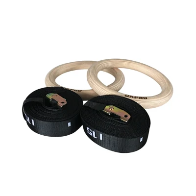  Okpro Fitness Gym Rings Gymnastic in legno