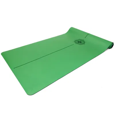  Tappeto in gomma naturale PU yoga biologico durevole e durevole, Fitness a buon mercato tappetini pieghevoli per lo yoga per l&prime;esercizio fisico e il fitness
