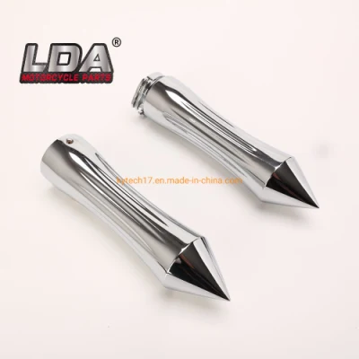  Maniglie per motociclette da 1&quot; compatibili con Harley Davidson 1986-2007 Chrome Colore