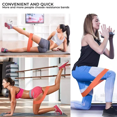  Tessuto resistenza Hip Band per gambe e Butt tessuto Booty Bande per donne uomini esercitare pesante tessuto spesso Squat Band Cerchio