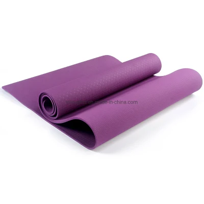  Stuoia di gomma di yoga di alta qualità di ginnastica di forma fisica di Pilates della pelle scamosciata antisdrucciolevole all&prime;ingrosso di esercitazione